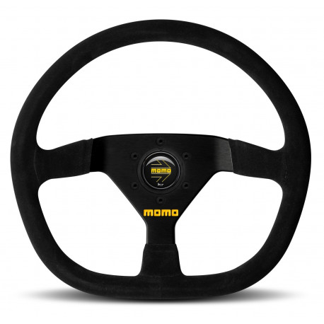 Kormányok 3 küllős sportkormány MOMO MOD.88, 350mm, velúr, 43mm mélység, fekete | race-shop.hu