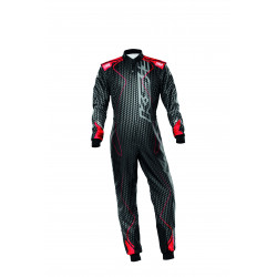 CIK-FIA gokart overál OMP KS-3 ART, fekete/piros