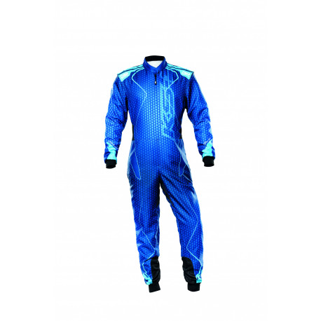 Overálok CIK-FIA race suit OMP KS-3 ART blue/cyan | race-shop.hu