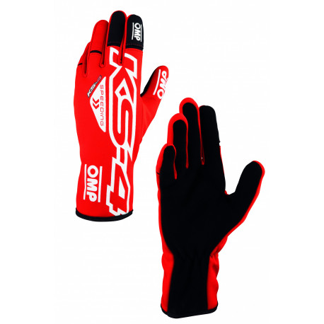 Kesztyűk Race gloves OMP KS-4 ART my2023 (internal stitching) red/white | race-shop.hu