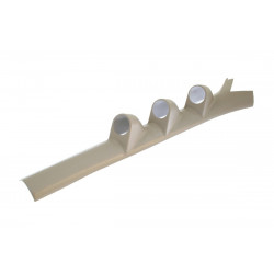 Műszeróra tartó DIN rádió tér helyére, 52 mm-es átmérővel óra számára Peugeot 206 A oszlop