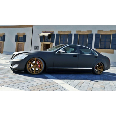 Body kitek és vizuális kiegészítők MAXTON DESIGN küszöb toldatok MERCEDES S-CLASS W221 LONG-hez | race-shop.hu
