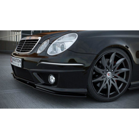 Body kitek és vizuális kiegészítők MAXTON DESIGN első splitter MERCEDES E W211 AMG FACELIFT-hez | race-shop.hu
