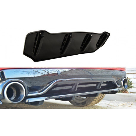 Body kitek és vizuális kiegészítők Központi Hátsó Splitter PEUGEOT 308 II GTI (függőleges vonalakkal) | race-shop.hu