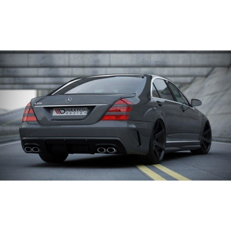 Body kitek és vizuális kiegészítők MERCEDES S W221 (KINÉZET W205) Hátsó Lökhárító + Hátsó Diffúzor | race-shop.hu