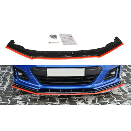 Body kitek és vizuális kiegészítők Első SPLITTER V.4 SUBARU BRZ FACELIFT | race-shop.hu
