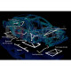 Toronymerevítők Toyota Corolla AE92 UltraRacing 3-pontos Első toronymerevítő ( Front Upper Strutbar ) | race-shop.hu