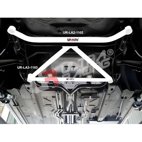 Toronymerevítők ULTRA RACING 2 pontos első alsó merevítő Porsche Boxster (986)-hoz | race-shop.hu