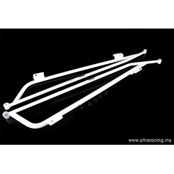 ULTRA RACING 2× 4 pontos oldalsó padlómerevítő Honda S2000 AP1/2-höz