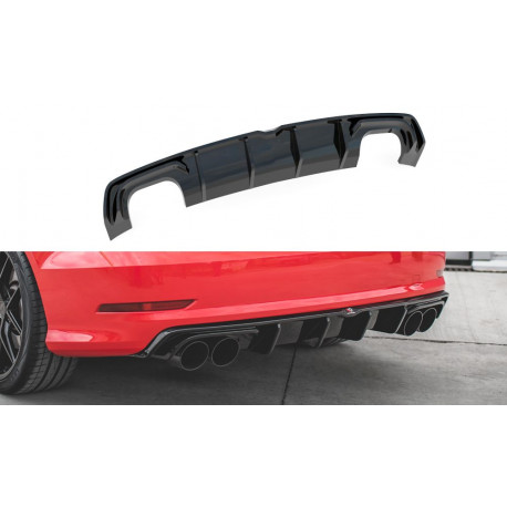 Body kitek és vizuális kiegészítők MAXTON DESIGN hátsó diffúzor Audi S3 Sedan 8V-hez | race-shop.hu