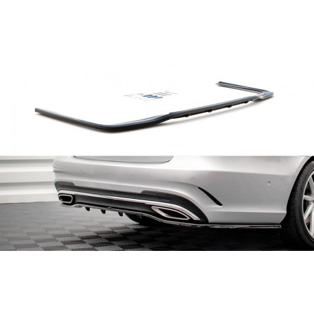 Body kitek és vizuális kiegészítők Központi Hátsó Splitter (függőleges vonalakkal) MERCEDES-BENZ E AMG-Line Sedan W212 Facelift | race-shop.hu