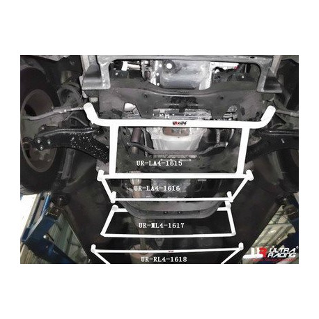 Toronymerevítők Hyundai H1 07+ 2.5D UltraRacing Első padló merevítő ( Front H-Brace ) - 4-pontos 1616 | race-shop.hu