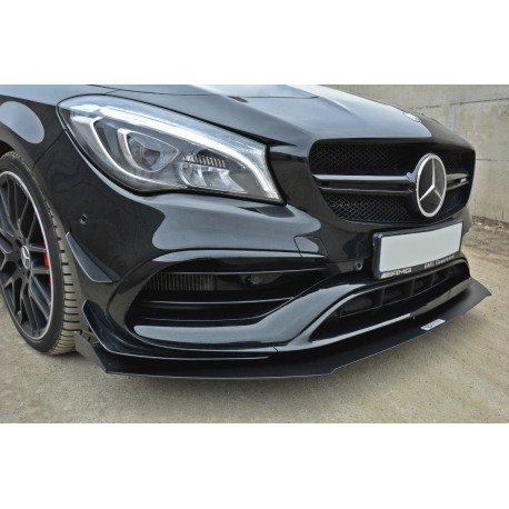 Body kitek és vizuális kiegészítők MAXTON DESIGN első splitter Mercedes CLA A45 AMG C117 Facelift-hez, V1 | race-shop.hu