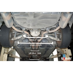 ULTRA RACING 2 pontos hátsó alsó merevítő Jaguar S-Type 3.0 V6 99-08-hoz, V1