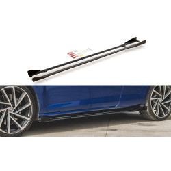 MAXTON DESIGN Racing Durability küszöb toldatok + flapsok VW Golf 7 R / R-Line Facelift-hez