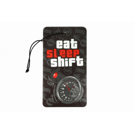 Felakasztható légfrissítők Akasztós autóillatosító RACES Eat Sleep Shift | race-shop.hu