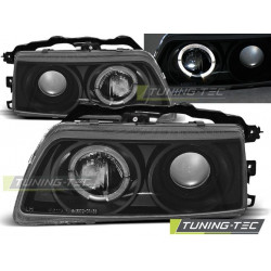 Fényszóró HONDA CRX 09.87-89 ANGEL EYES fekete