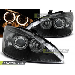 Fényszóró FORD FOCUS 10.98-10.01 ANGEL EYES fekete