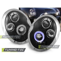 Fényszóró ANGEL EYES fekete BMW MINI (COOPER) 01-04
