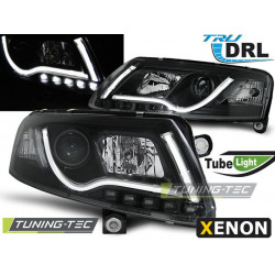 XENON Fényszóró csőfény DRL fekete AUDI A6 C6 04-08