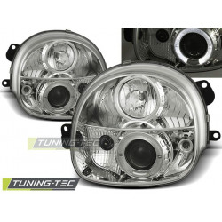 Fényszóró RENAULT TWINGO 03.93-09.98 ANGEL EYES króm