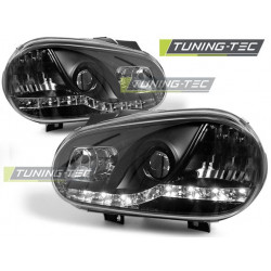 Fényszóró Nappali menetfény fekete VW GOLF 4 09.97-09.03