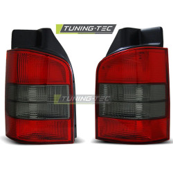 TUNING-TEC hátsó lámpák VW T5 04.03-09-hez, piros-füstös