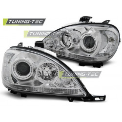 TUNING-TEC első lámpák MERCEDES W163 ML M-KLASA 03.98-08.01-hez (H7), króm, V2