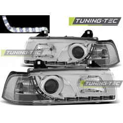 Fényszóró Nappali menetfény króm BMW E36 12.90-08.99