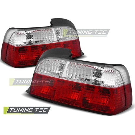 Világítás TUNING-TEC hátsó lámpák BMW E36 12.90-08.99 COUPE-hez, piros-fehér | race-shop.hu