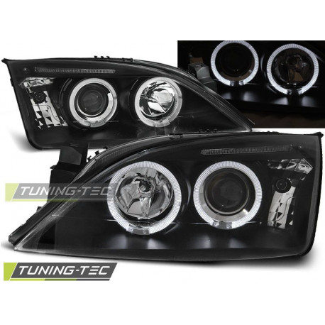 Világítás Fényszóró FORD MONDEO 09.00-05.07 ANGEL EYES fekete | race-shop.hu
