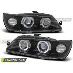 Fényszóró PEUGEOT 306 02.93-04.97 ANGEL EYES fekete
