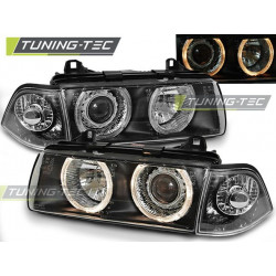 Fényszóró ANGEL EYES fekete BMW E36 12.90-08.99 COUPE CABRIO