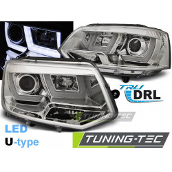 Fényszóró U-LED LIGHT króm VW T5 2010-2015