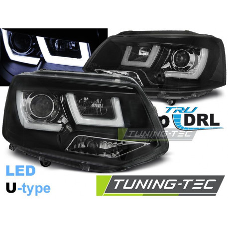 Világítás Fényszóró U-LED LIGHT fekete VW T5 2010-2015 | race-shop.hu