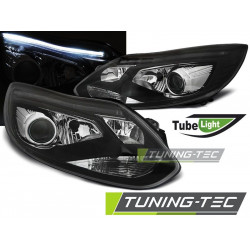 TUNING-TEC első lámpák (Tube Light) FORD FOCUS MK3 11-10.14-hez (H1/H7), fekete