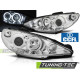 Világítás Fényszóró PEUGEOT 206 02- ANGEL EYES króm CCFL | race-shop.hu