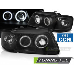Fényszóró ANGEL EYES CCFL fekete AUDI A3 8L 08.96-08.00