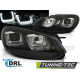 Világítás Fényszóró U-LED LIGHT DRL fekete fekete LINE VW GOLF 6 08-12 | race-shop.hu