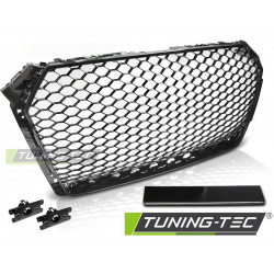 Sport hűtőrács Fényes fekete AUDI A4 B9 15-19
