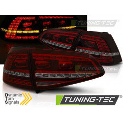 TUNING-TEC LED hátsó lámpák (Sport, SEQ) VW GOLF 7 13-17-hez, piros-füstös