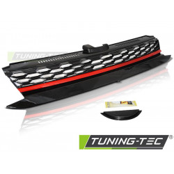 Sport hűtőrács fekete piros VW GOLF 7 17-