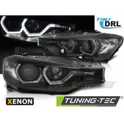 XENON Fényszóró ANGEL EYES LED DRL fekete BMW F30/F31 10.11 - 05.15