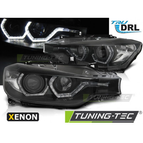 Világítás XENON Fényszóró ANGEL EYES LED DRL fekete BMW F30/F31 10.11 - 05.15 | race-shop.hu
