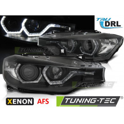 XENON Fényszóró ANGEL EYES LED DRL fekete AFS BMW F30/F31 10.11 - 05.15
