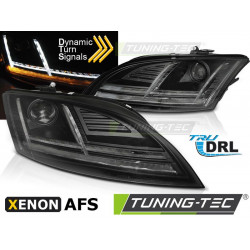 XENON Fényszóró LED DRL fekete SEQ AUDI TT 10-14 8J AFS
