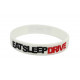 Rubber wrist band Eat Sleep Drive szilikon karszalag (Fehér) | race-shop.hu