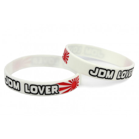 Rubber wrist band JDM Lover szilikon karszalag (Fehér) | race-shop.hu