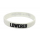 Rubber wrist band LOWERED szilikon karszalag (Fehér) | race-shop.hu