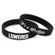 Rubber wrist band LOWERED szilikon karszalag (Fekete) | race-shop.hu